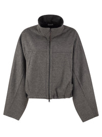 Brunello Cucinelli Women Cropped Virgin Wool Jacket With High Collar