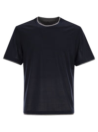 Brunello Cucinelli Men Silk And Cotton T-Shirt