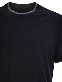 Brunello Cucinelli Men Silk And Cotton T-Shirt