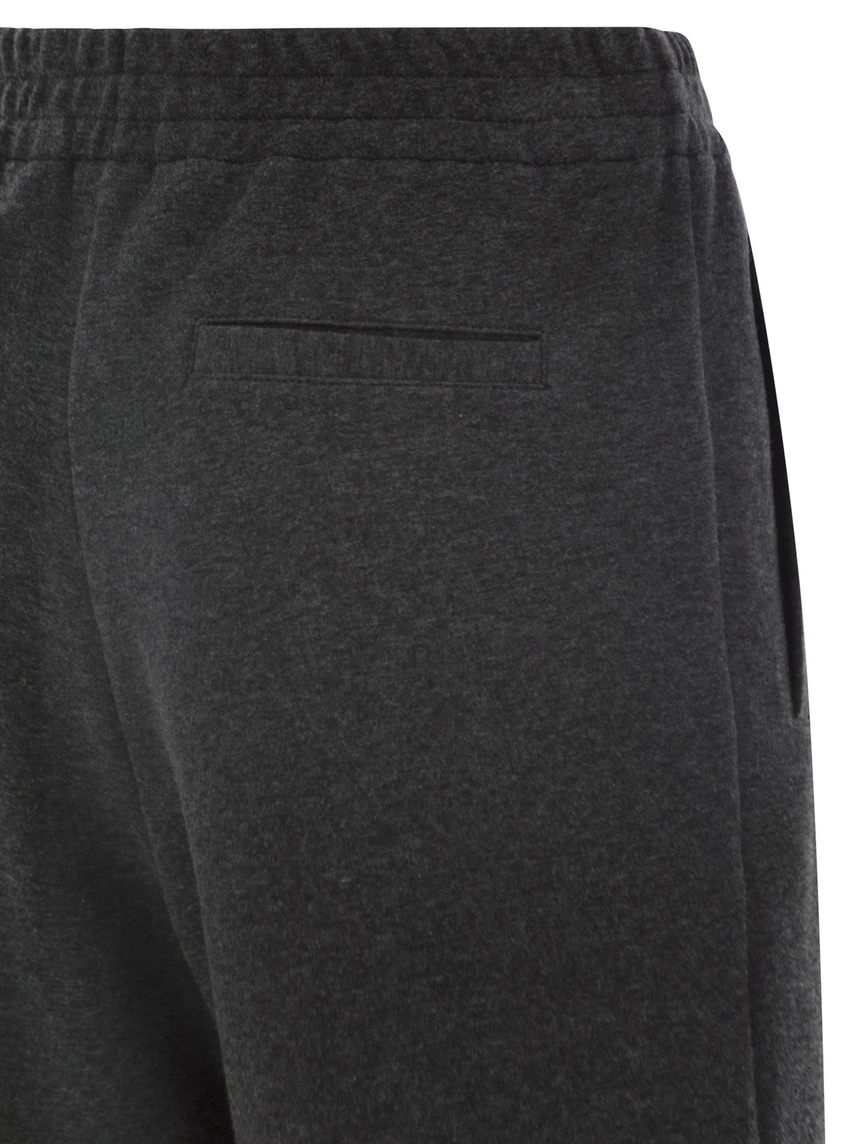 BRUNELLO CUCINELLI Brunello Cucinelli Women Wide-Leg Cotton And Cashmere Jersey Trousers