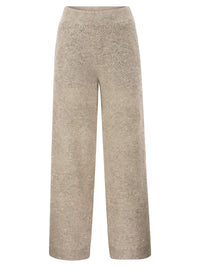 Brunello Cucinelli Women Open-Knit Trousers With Sequins