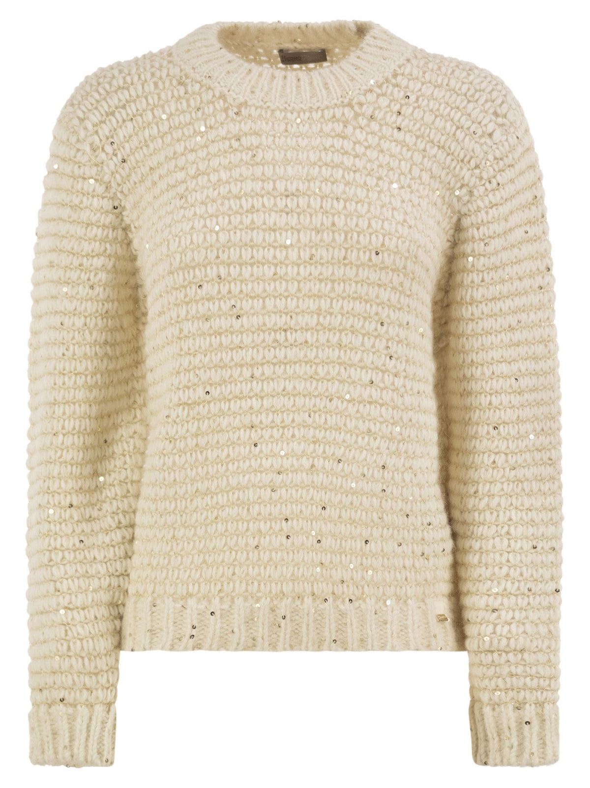 Herno Women Alpaca-Blend Jumper With Sequins