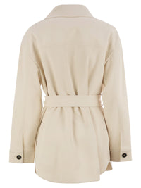 Brunello Cucinelli Women Viscose And Wool Safari Jacket
