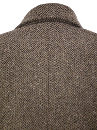 Brunello Cucinelli Women Double-Breasted Herringbone Blazer With Subtle Shimmer