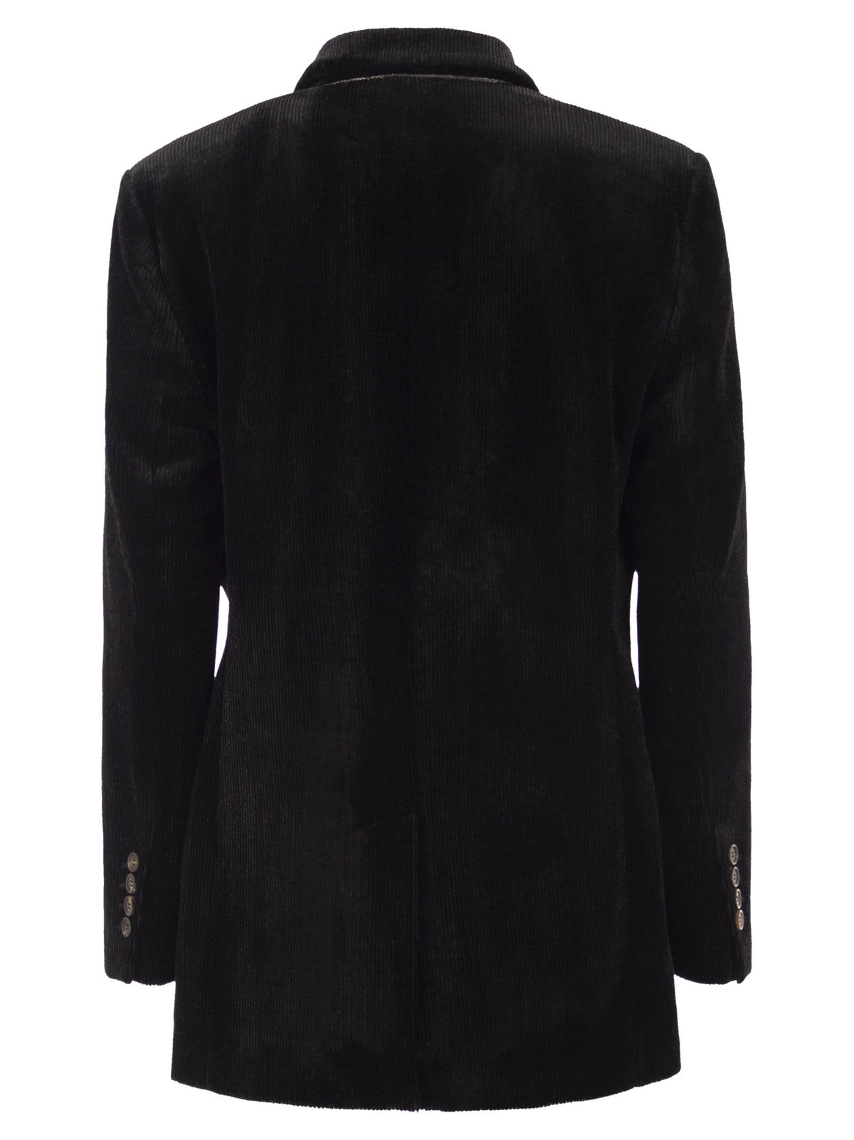 Brunello Cucinelli Women Double-Breasted Corduroy Blazer