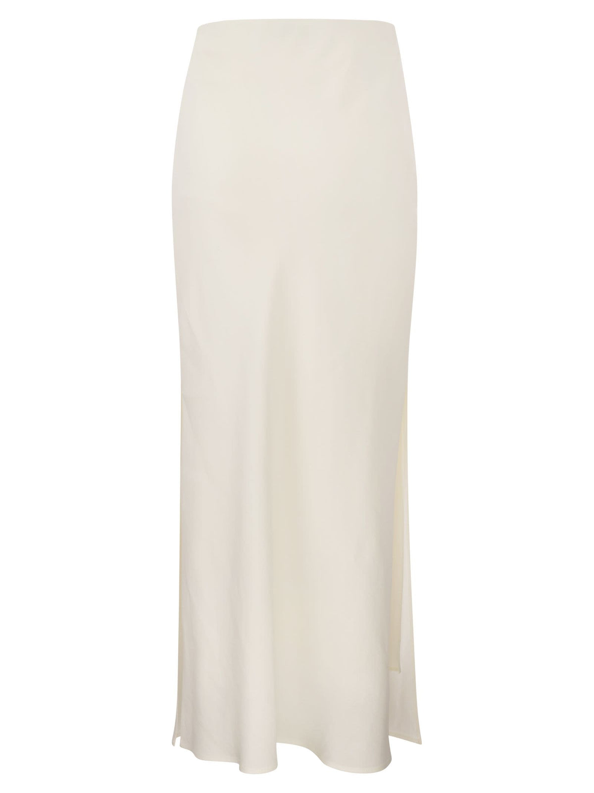 Brunello Cucinelli Women Viscose And Linen Long Pencil Skirt