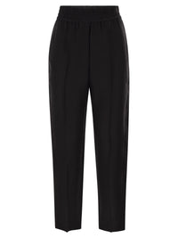 Brunello Cucinelli Women Baggy Pull-Up Trousers In Viscose And Linen Fluid Twill