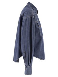 BRUNELLO CUCINELLI Brunello Cucinelli Women Cropped Denim Shirt With Patch Pockets