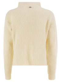 Herno Women Pure Wool Jumper With Textured Knit And High Neck