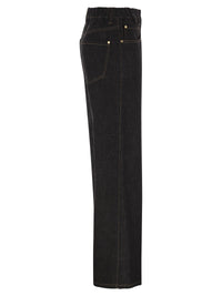 Brunello Cucinelli Women Wide-Leg Cotton Denim Jeans