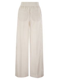 Brunello Cucinelli Women Loose Fit Cotton Trousers