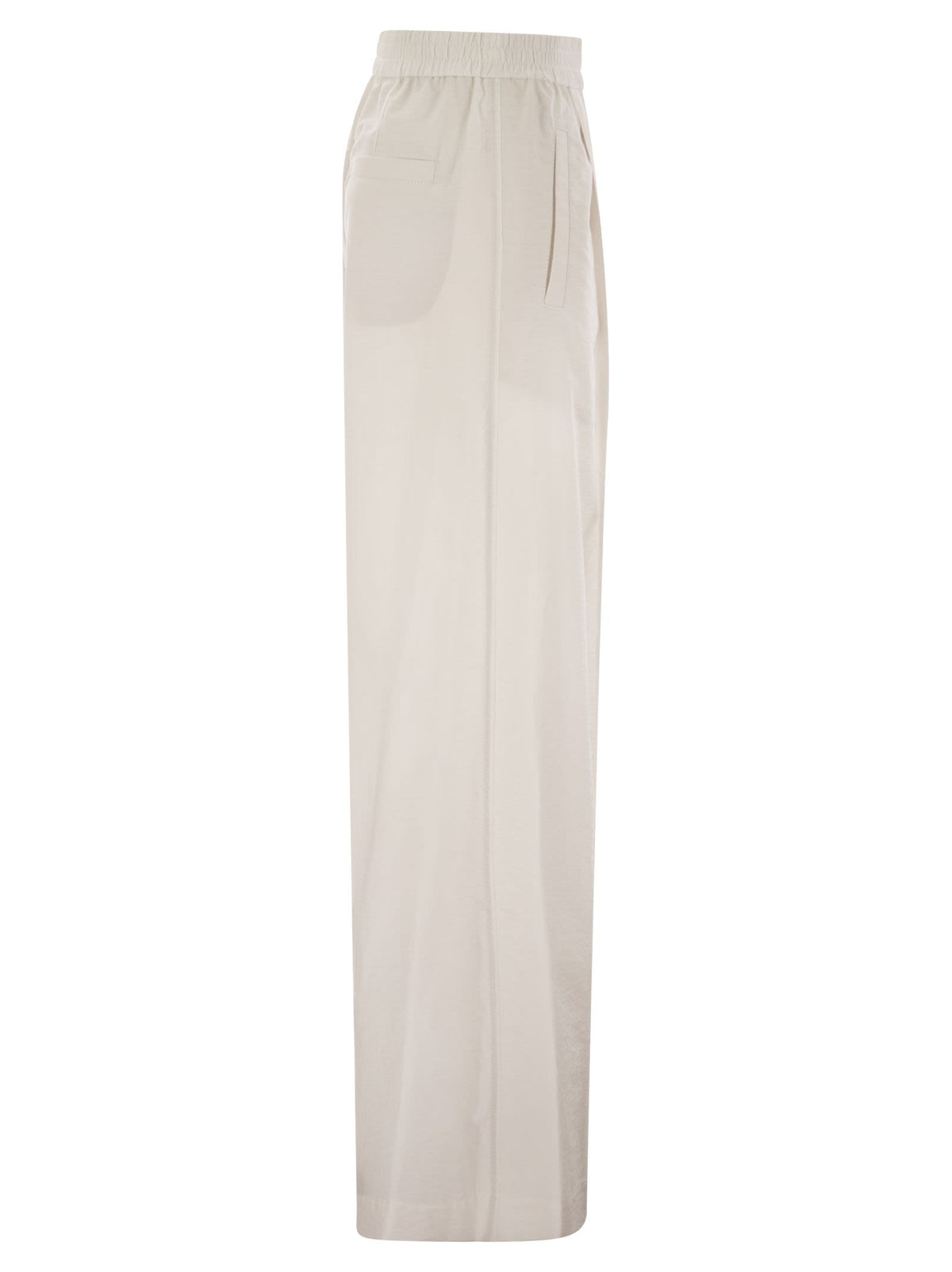 Brunello Cucinelli Women Loose Fit Cotton Trousers