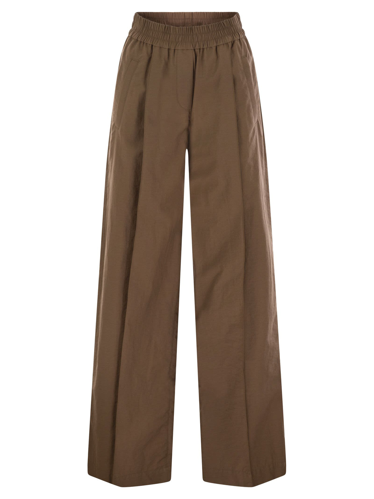 Brunello Cucinelli Women Loose Fit Cotton Trousers