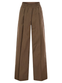 Brunello Cucinelli Women Loose Fit Cotton Trousers