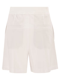 Brunello Cucinelli Women Active Shorts In Stretch Cotton Piqué With Logo