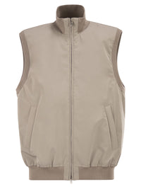 Brunello Cucinelli Men Membrane Nylon Waistcoat With Thermore® Padding