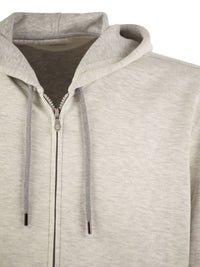 Brunello Cucinelli Men Cotton, Cashmere And Silk Fleece Zipped Topwear