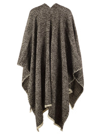 Brunello Cucinelli Women Herringbone Wool, Cashmere And Alpaca Cape