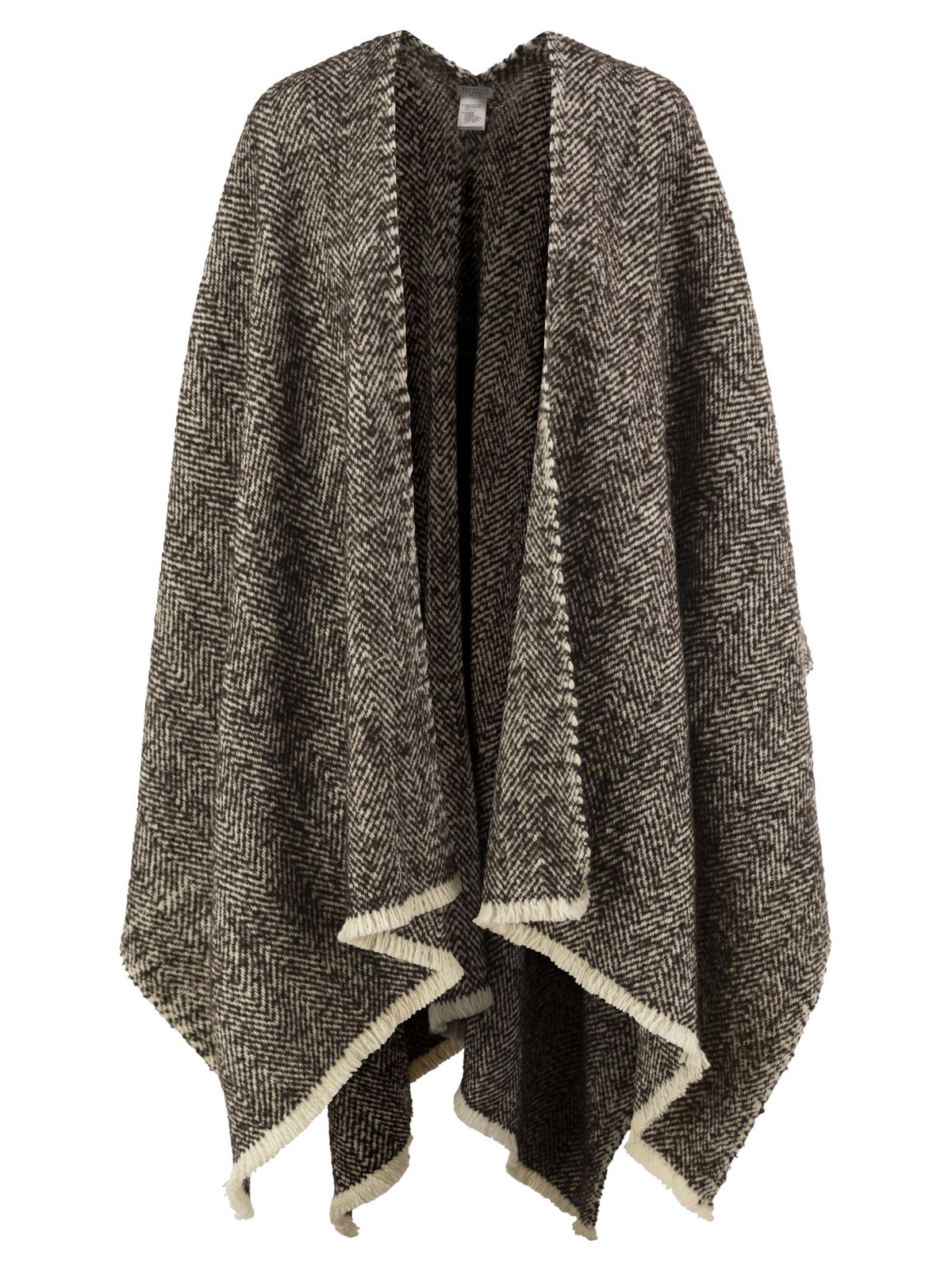 Brunello Cucinelli Women Herringbone Wool, Cashmere And Alpaca Cape