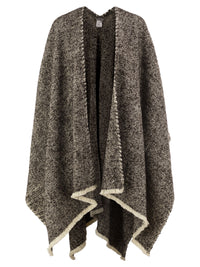 Brunello Cucinelli Women Herringbone Wool, Cashmere And Alpaca Cape