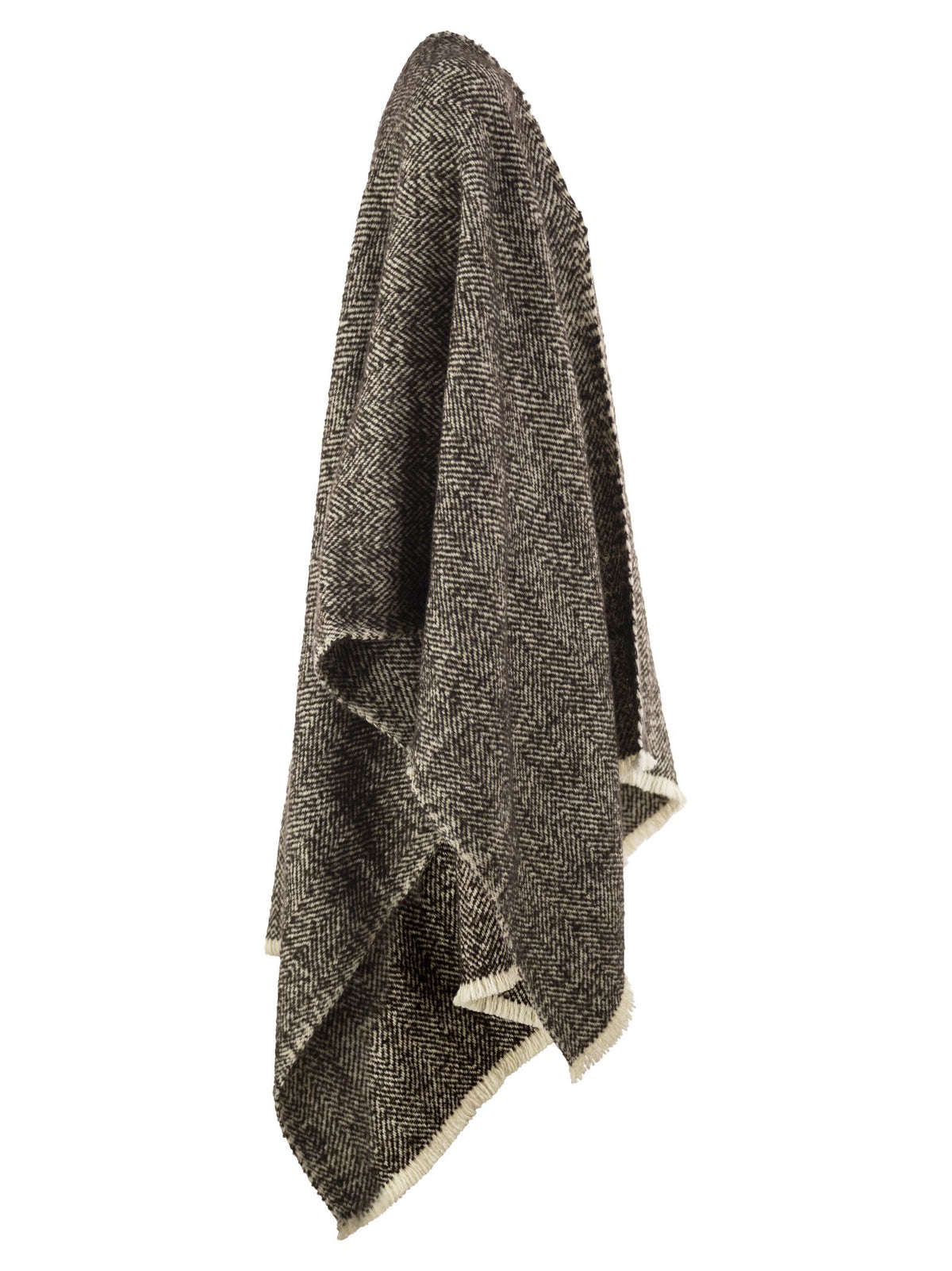 Brunello Cucinelli Women Herringbone Wool, Cashmere And Alpaca Cape