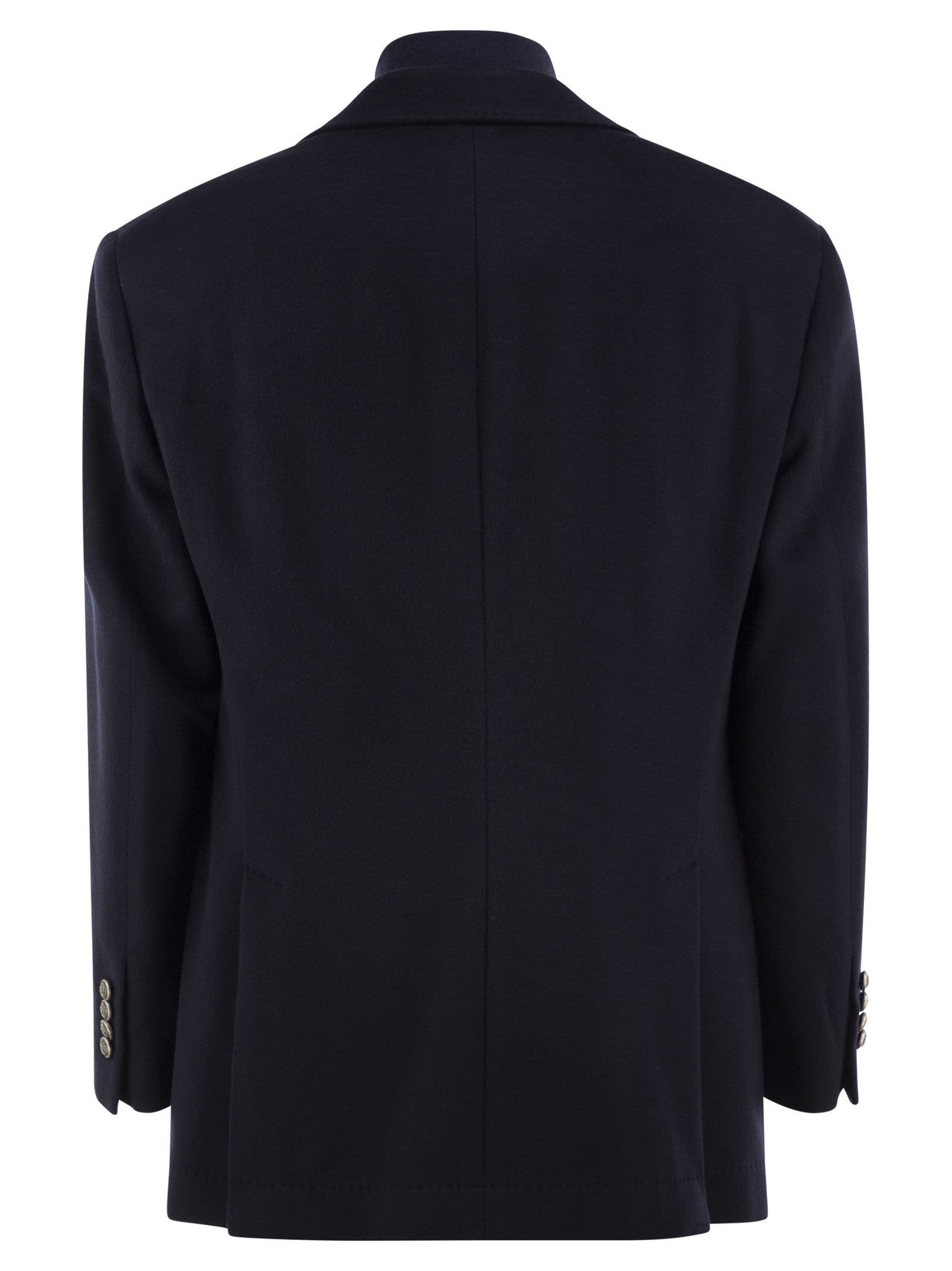 Brunello Cucinelli Men Virgin Wool Jacket With Removable Padded Gilet