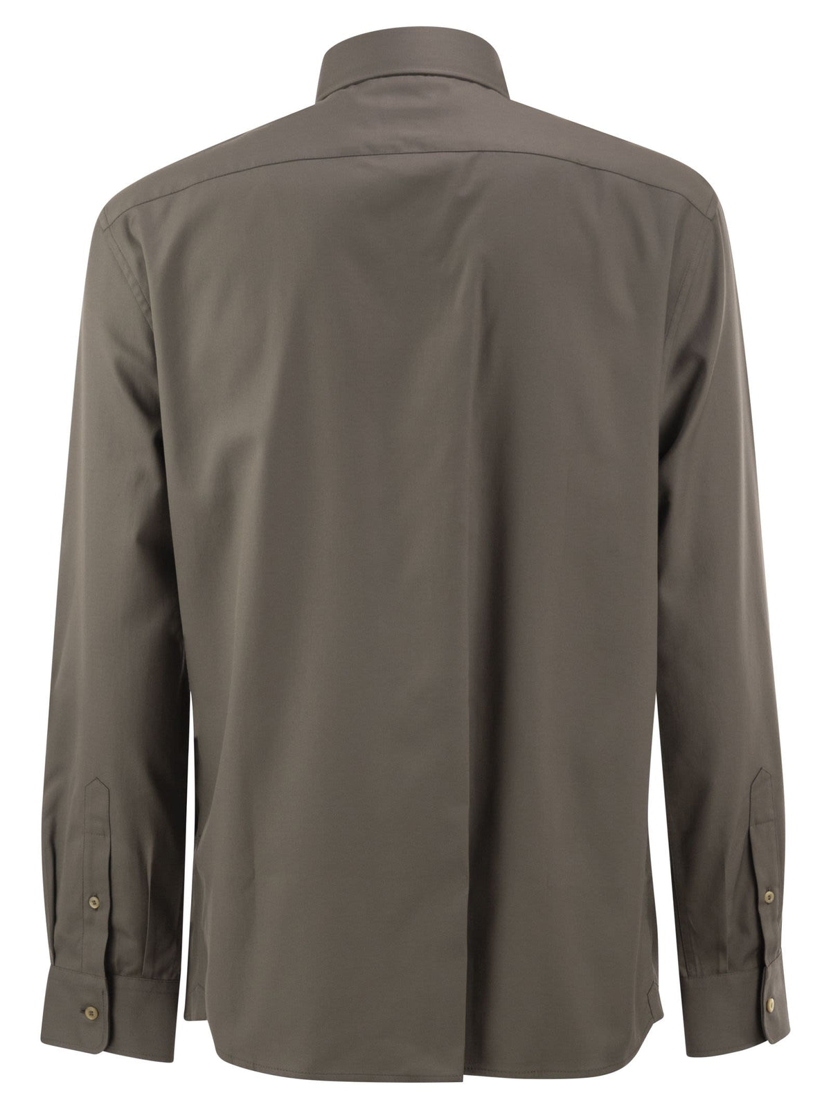 Brunello Cucinelli Men Cotton Poplin Shirt