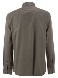Brunello Cucinelli Men Cotton Poplin Shirt