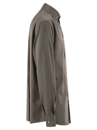 Brunello Cucinelli Men Cotton Poplin Shirt