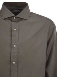 Brunello Cucinelli Men Cotton Poplin Shirt