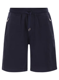 Brunello Cucinelli Men Techno Cotton Fleece Bermuda Shorts