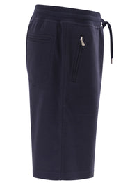 Brunello Cucinelli Men Techno Cotton Fleece Bermuda Shorts
