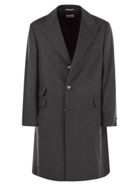 Brunello Cucinelli Men Wool And Cashmere Coat