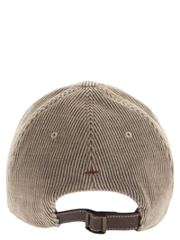 Brunello Cucinelli Men Cotton And Cashmere-Blend Corduroy Baseball Cap
