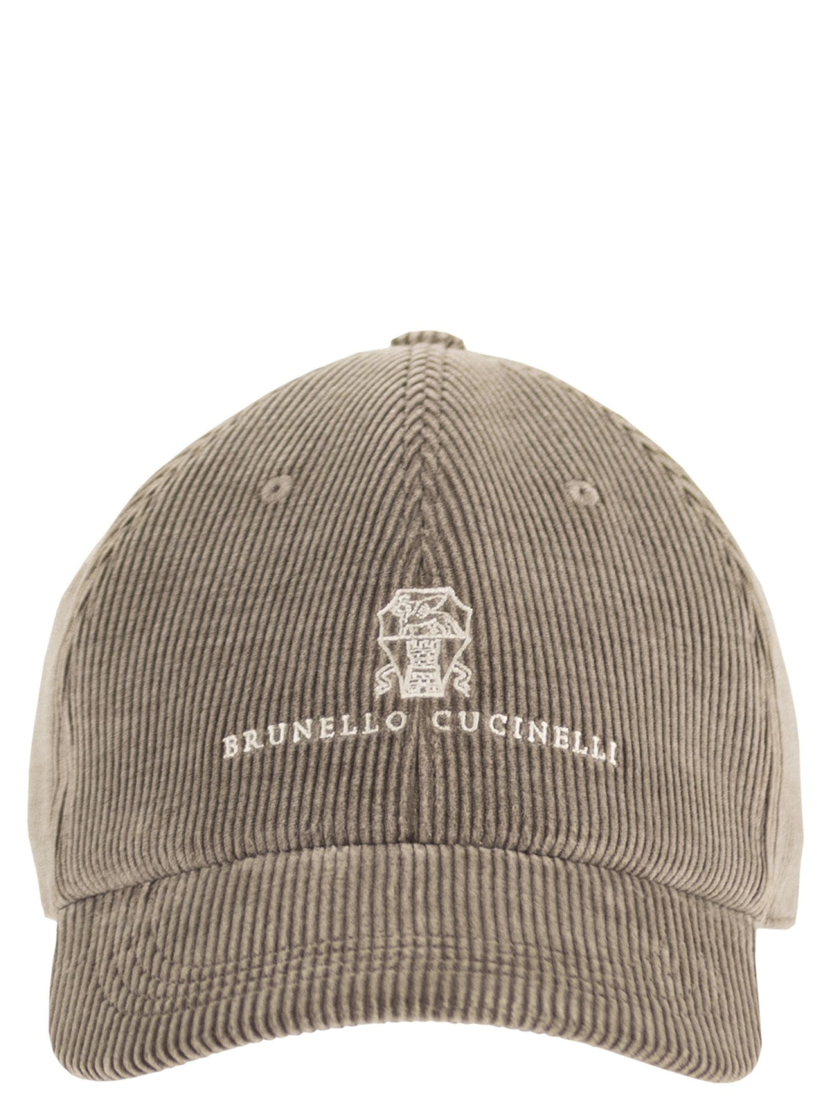 Brunello Cucinelli Men Cotton And Cashmere-Blend Corduroy Baseball Cap