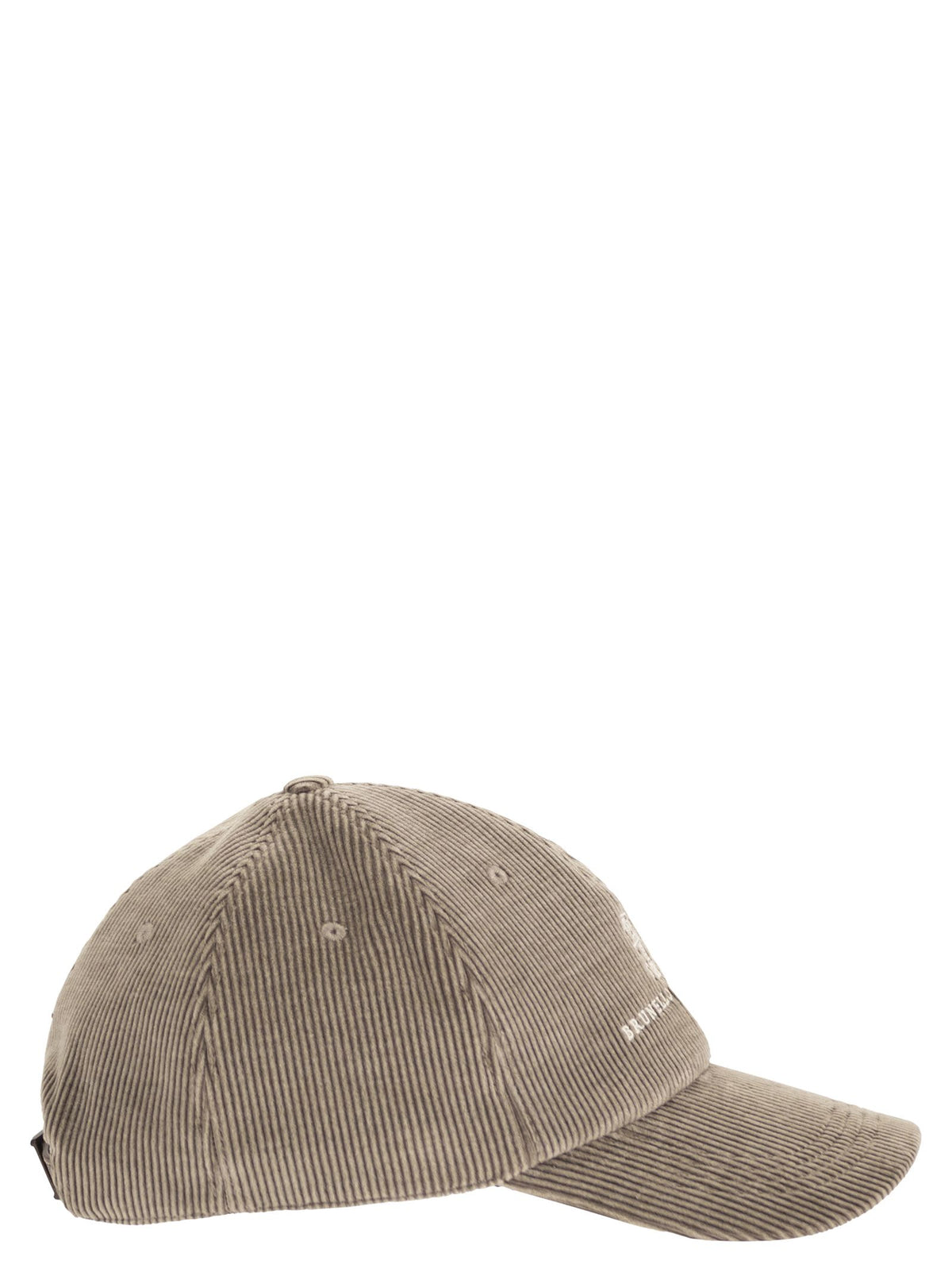 Brunello Cucinelli Men Cotton And Cashmere-Blend Corduroy Baseball Cap