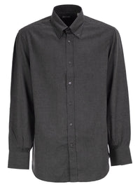 BRUNELLO CUCINELLI Brunello Cucinelli Men Cotton And Lyocell Button-Down Shirt