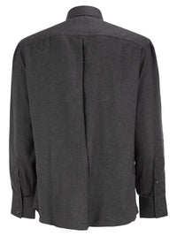 BRUNELLO CUCINELLI Brunello Cucinelli Men Cotton And Lyocell Button-Down Shirt