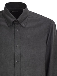 BRUNELLO CUCINELLI Brunello Cucinelli Men Cotton And Lyocell Button-Down Shirt