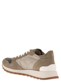 Brunello Cucinelli Women Techno Fabric Runners With Precious Toe