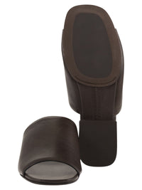 Brunello Cucinelli Women Riding Calfskin Mules With Jewellery