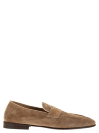 Brunello Cucinelli Men Soft Suede Penny Loafer