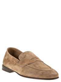 Brunello Cucinelli Men Soft Suede Penny Loafer