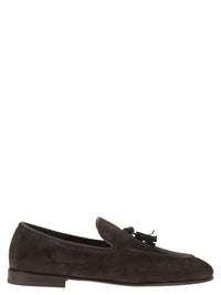 Brunello Cucinelli Men Suede Moccasins With Tassels