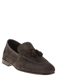 Brunello Cucinelli Men Suede Moccasins With Tassels