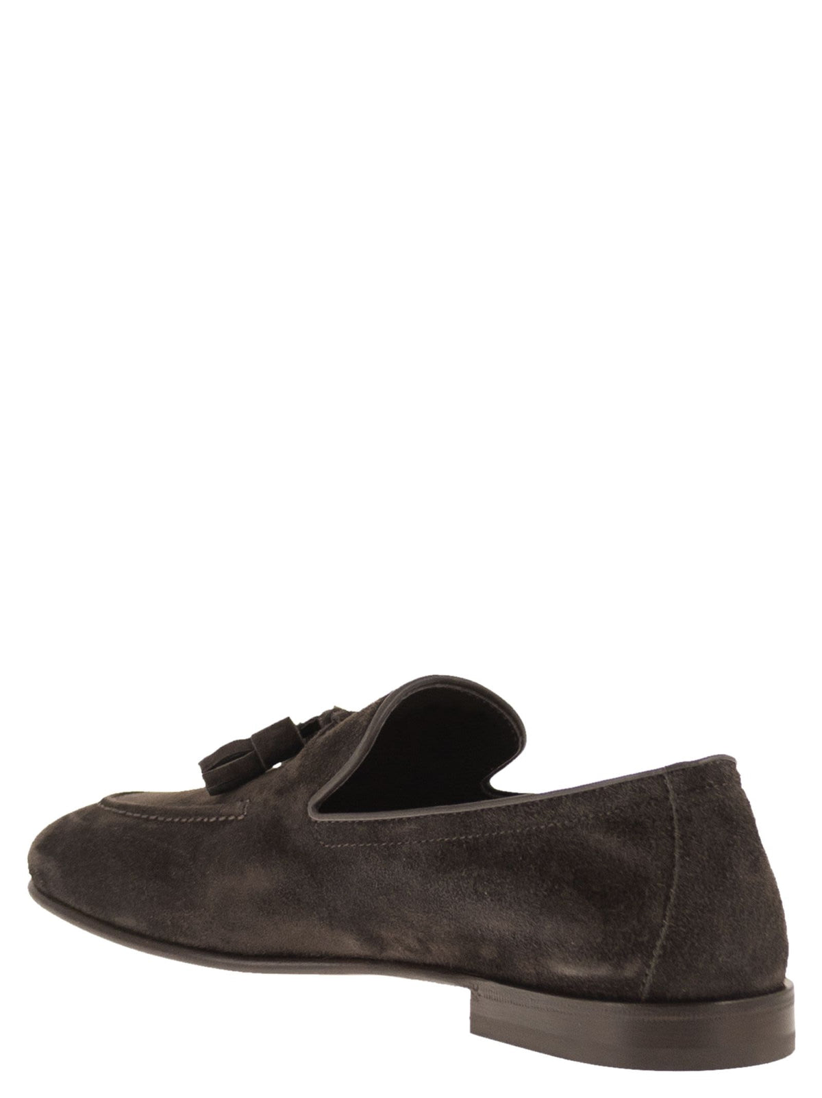 Brunello Cucinelli Men Suede Moccasins With Tassels