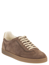 Brunello Cucinelli Men Suede Trainers