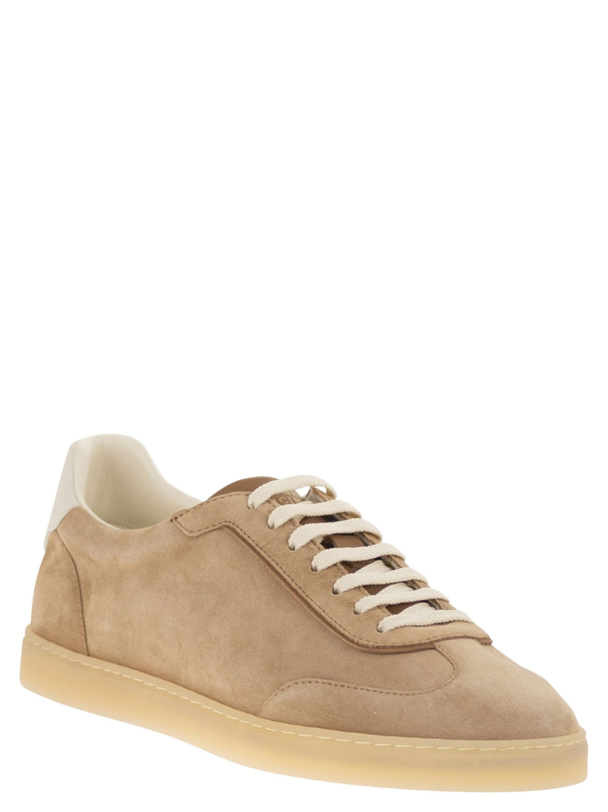Brunello Cucinelli Men Suede Trainers