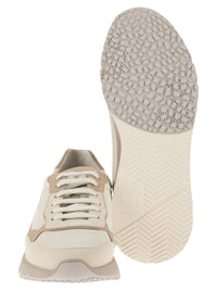 Brunello Cucinelli Men Multicolour Leather And Suede Runner Sneakers