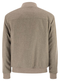 Fay Men Virgin Wool Bomber Jacket